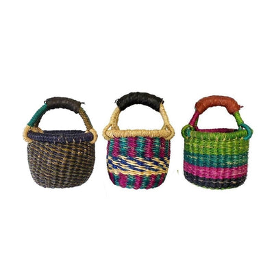 Tiny Miniature Bolga Market Basket