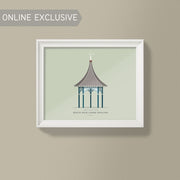 8" x 10" Tower Grove Park South Gate Lodge Pavilion Art Print framed