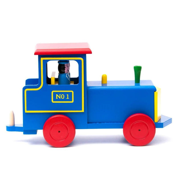 Train Engine with Passengers Wooden Toy engine only