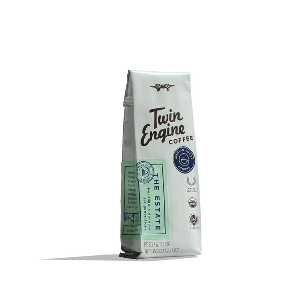 Twin Engine Coffee Co. The Traveler Organic Ground Coffee 2.1oz Pack-Medium Roast