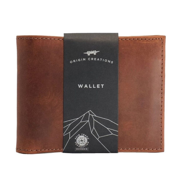 Bifold Saddle Brown Leather Wallet