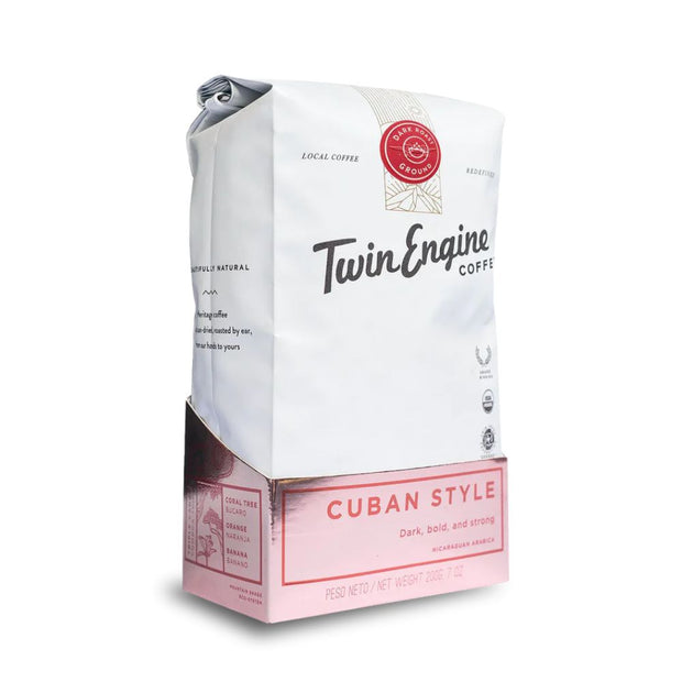 Cuban Style Organic Dark Roast Premium Coffee 7oz Whole Bean