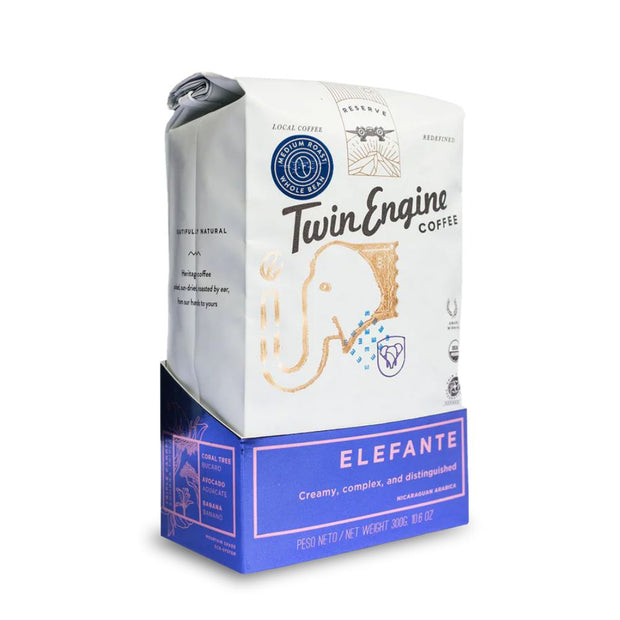 Elefante Reserve Organic Medium Roast Premium Coffee 10.6oz Whole Bean