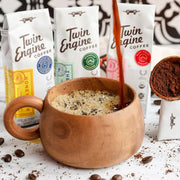 Twin Engine Coffee Co. The Traveler Organic Ground Coffee 2.1oz Packs lifestyle