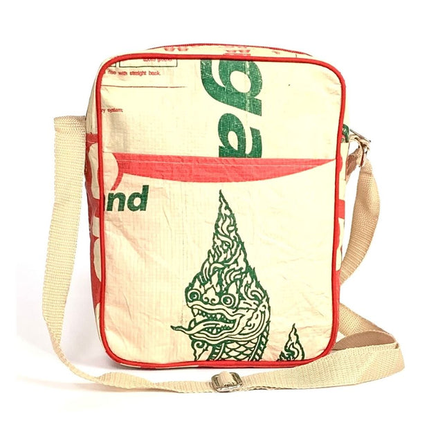 Recycled Cement Sack Crossbody Bag - Serpent