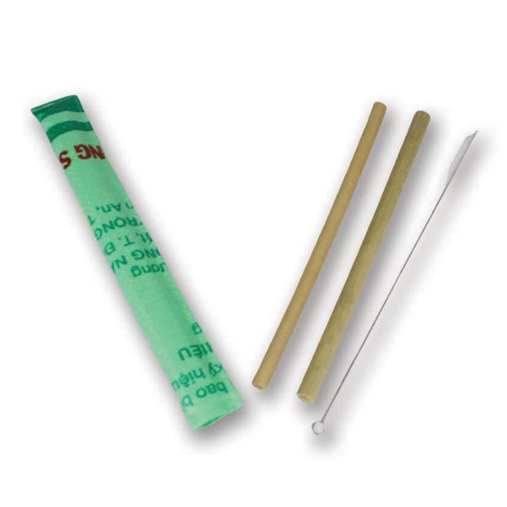 Sustainable Bamboo Straw Set, Fair Trade + Reusable