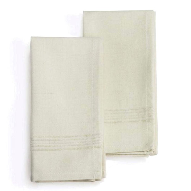 Set of two 20" X 20" Hand-woven Cotton Napkin - Whipped Cream