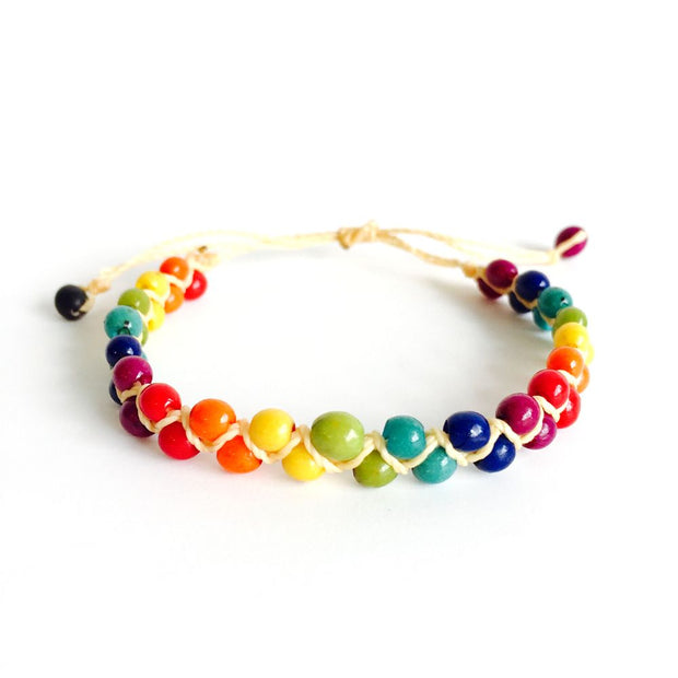 Rainbow Achira Seed Bracelet