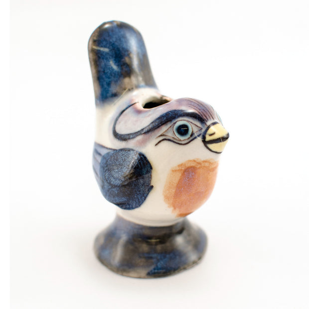Hand-painted Ceramic Toothpick Holder - Canary