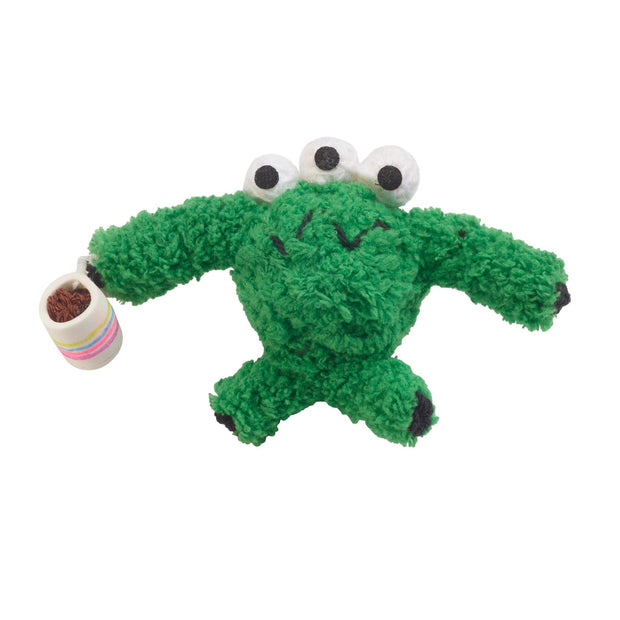 Green Coffee Monster Kamibashi String Doll Keychain