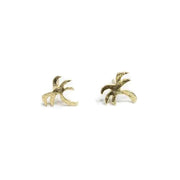 Palm Tree Stud Brass Earrings
