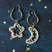 Clarabella Moon and Star Earrings styled