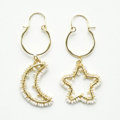Clarabella Moon and Star Earrings