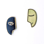 Mata Traders Of Two Minds Stud Earrings
