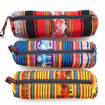 Inca Motif Fabric Pencil Case