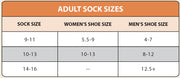 Organic Cotton Footie Sock - Dragonfly size chart