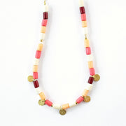 Emily Necklace Coral detail